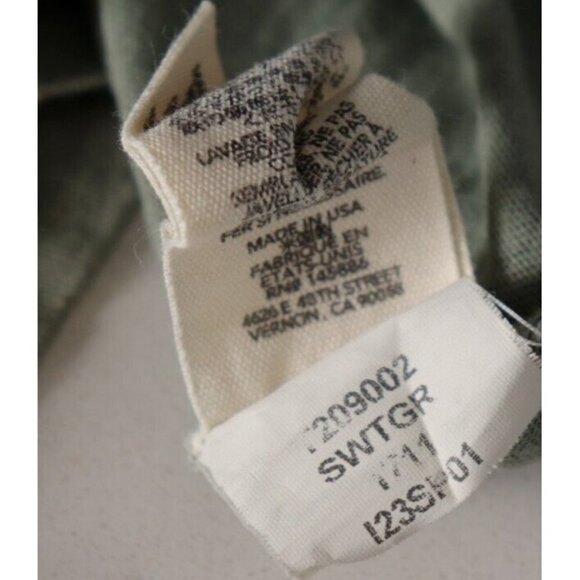 THE GREAT. Women's Size 0 XS Pistachio Green T-Shirt Distressed S/S Cotton Top - Picture 5 of 8